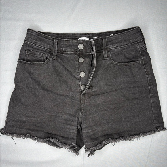 Old Navy Button Fly High Rise Secret Slim Pockets Denim Shorts - Picture 1 of 6